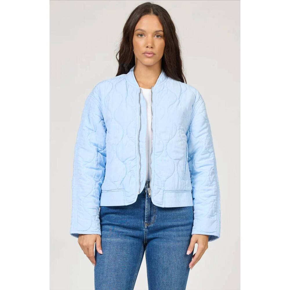 NEW DEAR JOHN DENIM maverick quilted jacket in skyway
